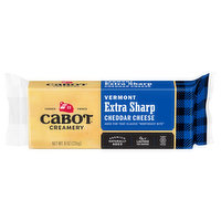 Cabot Creamery Cheddar Cheese, Vermont, Extra Sharp, 8 Ounce