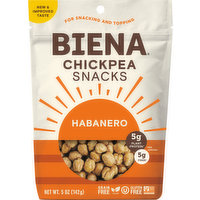 Biena Chickpea Snacks, Habanero, 5 Ounce