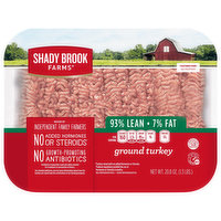 Shady Brook Farms Ground Turkey, 93%/7%, 20.8 Ounce