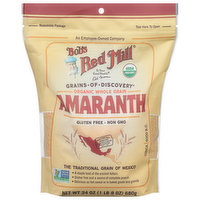 Bob's Red Mill Amaranth, Organic, Whole Grain, 24 Ounce