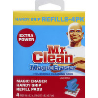 Mr. Clean Cleaning Pads, Household, Handy Grip Refills, 4 Pack, 4 Each