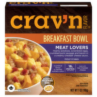 Crav'n Flavor Breakfast Bowl, Meat Lovers, 7 Ounce