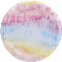 Party Creations Plates, Tie Dye Party, 6-7/8 Inch, 8 Each