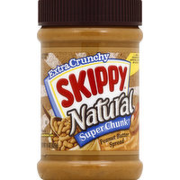 Skippy Peanut Butter Spread, Extra Crunchy, Super Chunk, 15 Ounce