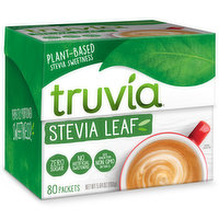 Truvia Sweetener, Calorie-Free, Stevia Leaf, 80 Each