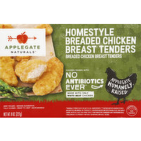 Applegate Chicken Breast, Tenders, Breaded, Homestyle, 8 Ounce