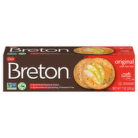 Breton Crackers, Original with Sea Salt, 7 Ounce