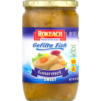 Rokeach Gefilte Fish, Gourmet, Sweet, 24 Ounce