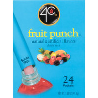 4C Drink Mix, Sugar Free, Fruit Punch, 24 Each