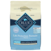 Blue Buffalo Food for Puppies, Natural, Chicken & Brown Rice, Puppy, 15 Pound