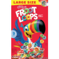 Froot Loops Cereal, Sweetened Multigrain, Large Size, 13.2 Ounce