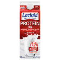 Lactaid Milk, Lactose Free, Protein, 52 Fluid ounce