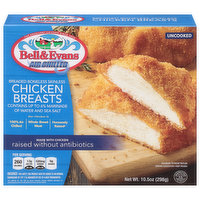 Bell & Evans Chicken Breasts, Breaded, Boneless, Skinless, Uncooked, Air Chilled, 10.5 Ounce