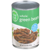 Food Club Whole Green Beans, 14.5 Ounce