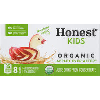 Honest Kids Juice Drink, Organic, Appley Ever After, 8 Boxes, 8 Each