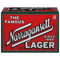 Narragansett Beer, Lager, 12 Each