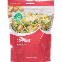 Food Club Croutons, Caesar, 5 Ounce