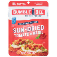 Bumble Bee Tuna, Wild Caught, Sun-Dried Tomato & Basil, 2.5 Ounce