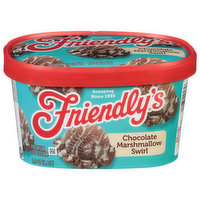 Friendly's Ice Cream, Premium, Chocolate Marshmallow Swirl, 1.5 Quart