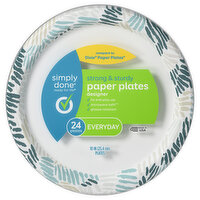 Simply Done Paper Plates, Designer, Everyday, 24 Each