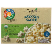 Full Circle Market Salted Microwave Popcorn, 8.7 Ounce