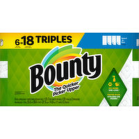 Bounty Paper Towel, 2-Ply, Triple Rolls, 6 Each