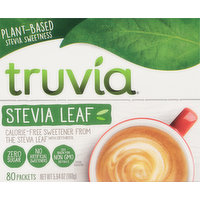 Truvia Sweetener, Calorie-Free, Stevia Leaf, 80 Each
