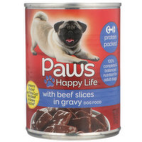 Paws Happy Life Beef Slices In Gravy Dog Food, 13.2 Ounce