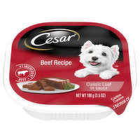 Cesar Canine Cuisine, Beef Recipe, Classic Loaf in Sauce, 3.5 Ounce