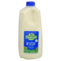 Tuscan Dairy Farms Milk, Reduced Fat, 2%, 0.5 Gallon