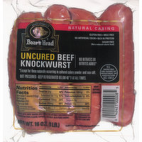 Boar's Head Beef Knockwurst, Uncured, 16 Ounce