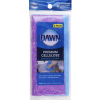 Dawn Sponge Cloth, Premium, Cellulose, 2-Pack!, 2 Each