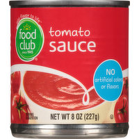 Food Club Tomato Sauce, 8 Ounce