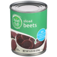 Food Club Sliced Beets, 8.25 Ounce