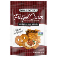 Snack Factory Pretzels Crisps, Honey Mustard & Onion, Deli Style, 7.2 Ounce