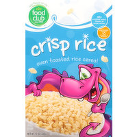 Food Club Cereal, Crisp Rice, 12 Ounce