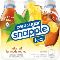 Snapple Lemonade Iced Tea, Zero Sugar, Half N' Half, 6 Pack, 6 Each