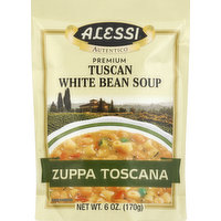 Alessi White Bean Soup, Premium, Tuscan, Zuppa Toscana, 6 Ounce