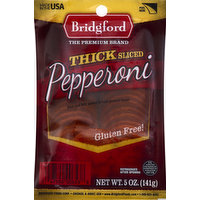 Bridgford Pepperoni, Thick Sliced, 5 Ounce