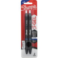 Sharpie Pens, Blue, Medium (0.7 mm), 2 Each