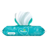 Pampers Wipes, Fragrance Free, 72 Each