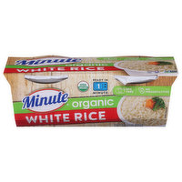 Minute White Rice, Organic, 8.8 Ounce