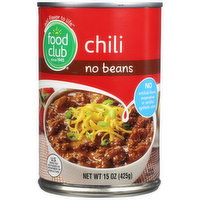 Food Club No Beans Chili, 15 Ounce