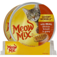 Meow Mix Cat Food, With Chicken Breast in Gravy, 1 Each