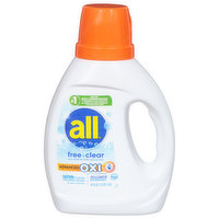 All Detergent, Advanced Oxi, Free & Clear, 36 Fluid ounce