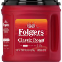 Folgers Coffee, Ground, Medium, Classic Roast, 25.9 Ounce