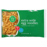 Food Club Egg Noodles, Extra Wide, 16 Ounce