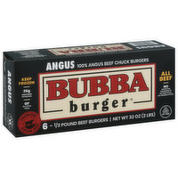 Bubba Burger Burgers, Angus Beef, 6 Each