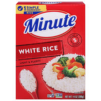 Minute White Rice, Light & Fluffy, 14 Ounce