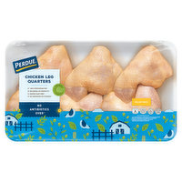 PERDUE Fresh no antibiotics ever chicken leg quarters (whole leg with back) packed 5-6 pieces per tray., 1 Pound